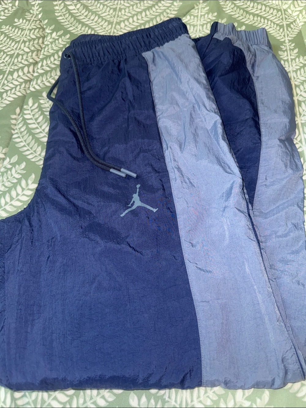 Jordan Navy and Slate Blue Two-Tone Track Pants
